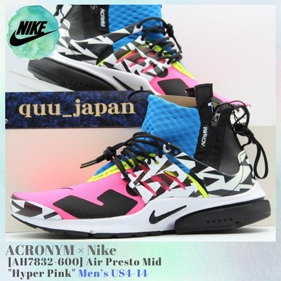 Size 11 - Nike Acronym x Air Presto Mid Racer Pink for sale online
