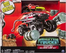 Spin Master Monster Trucks Movie Ragin’ Red Big Rock Jump Set Launch & Crash