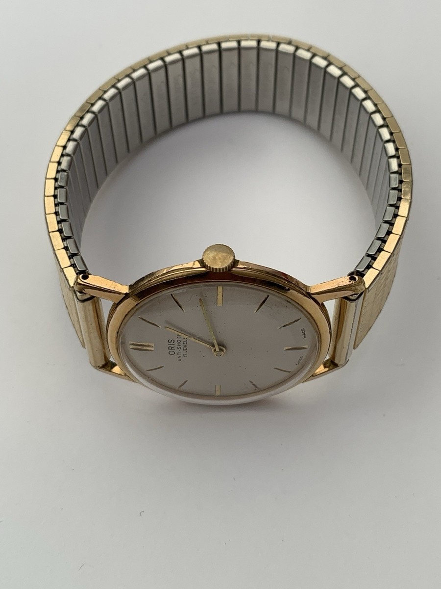 Vintage 1960s Unisex Oris Gold Plated 17 Jewels Dress Watch - Rare Cal. 611 KIF View 4