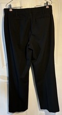 GSK Lands End Trouser Pants Womens Size 12 32-1/2" L x 35" W Black Zip