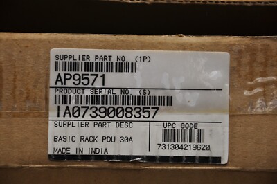 AP9571 APC RACK PDU, BASIC 30A, 208V OPEN BOX