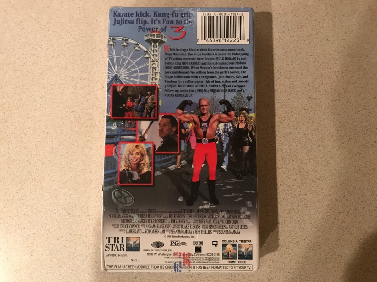 3 Ninjas: High Noon at Mega Mountain (VHS, 1998) Hulk Hogan, Jim