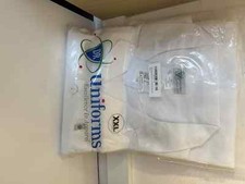 Brand new mens white lab coat XXL 100 cotton. DR Uniforms. Never opened.