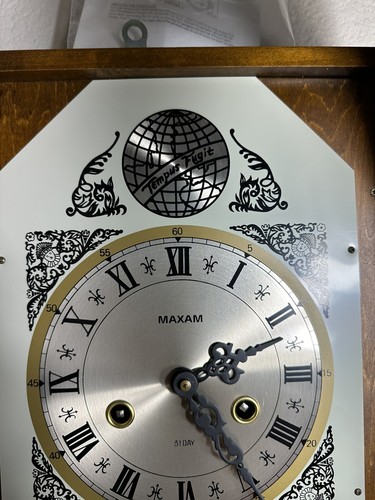 Reloj de pared Maxam Tempus Fugit 31 días con llave - para piezas o reparación - Imagen 11 de 14