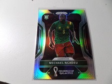2022 Panini Prizm FIFA World Cup Silver MICHAEL NGADEU #43 Cameroon RC Rookie