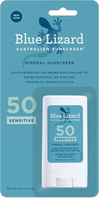 Blue Lizard Sensitive Mineral Sonnenschutz Stick LSF 50 - 0,5 oz (14g)