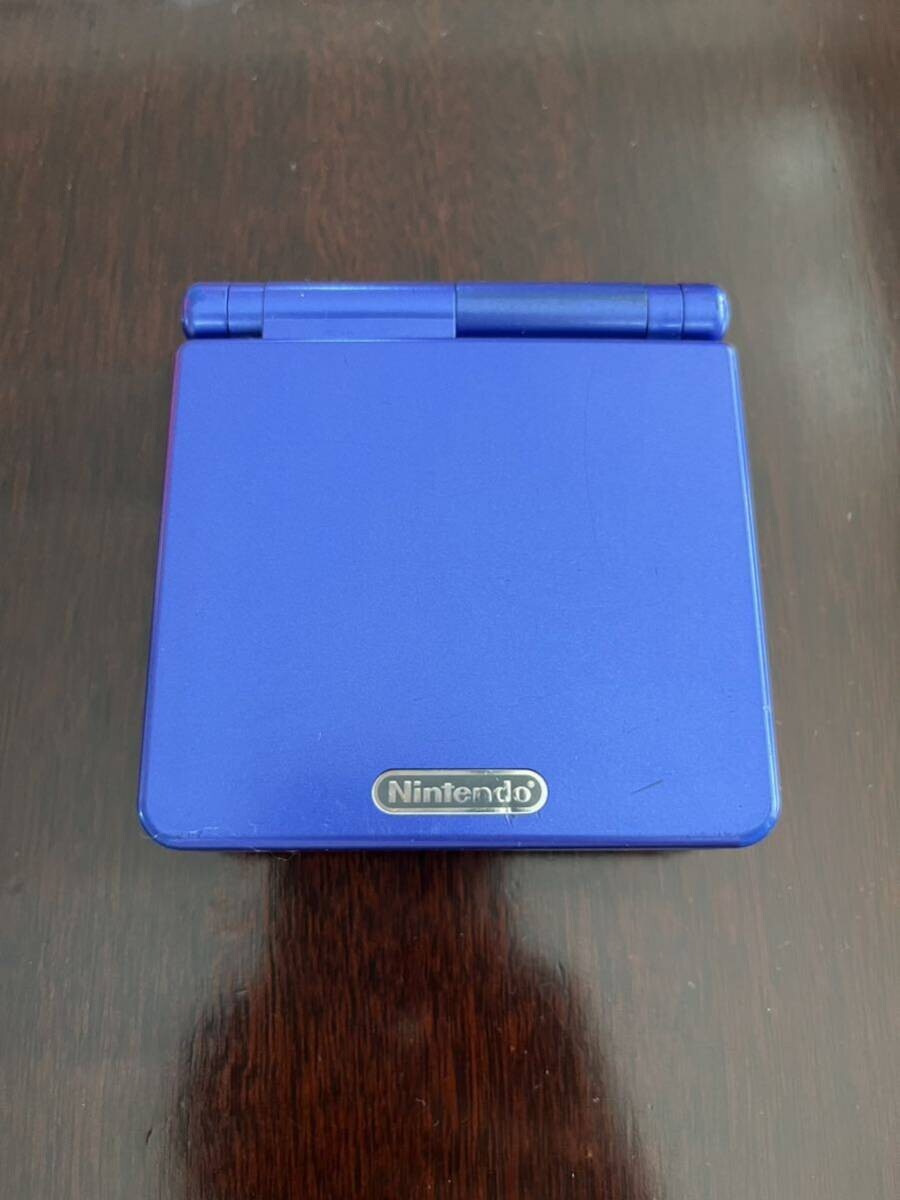 GAMEBOY ADVANCE SP Blue Nintendo Tested GBA Game Used From
