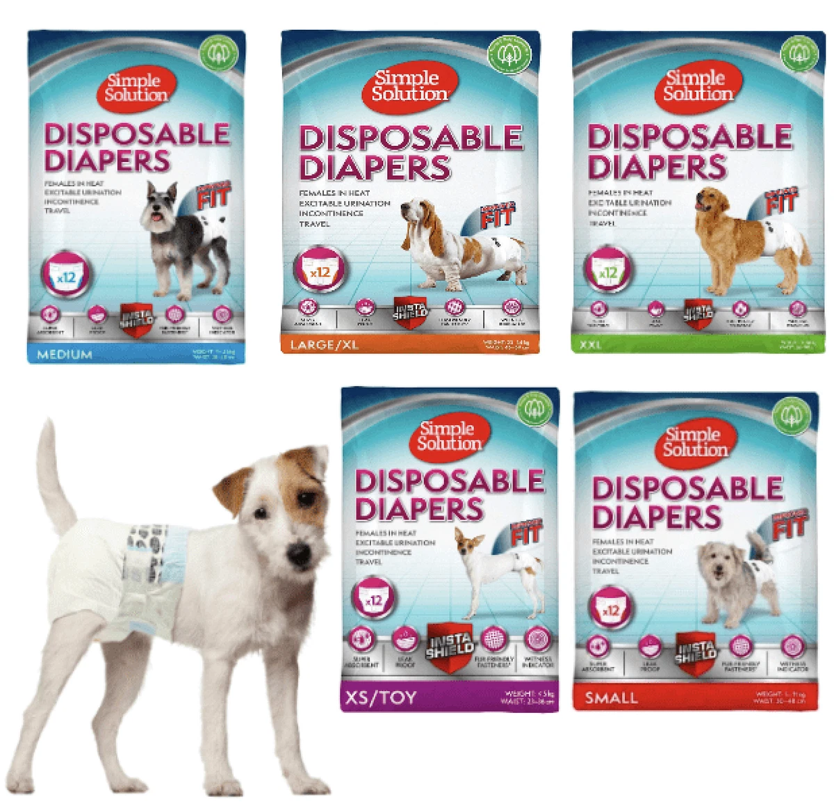 Simple solution hotsell dog diapers xs