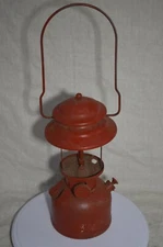 Vintage  Coleman Lantern Single Mantle Red 200A Dated 8/70 FOR PARTS