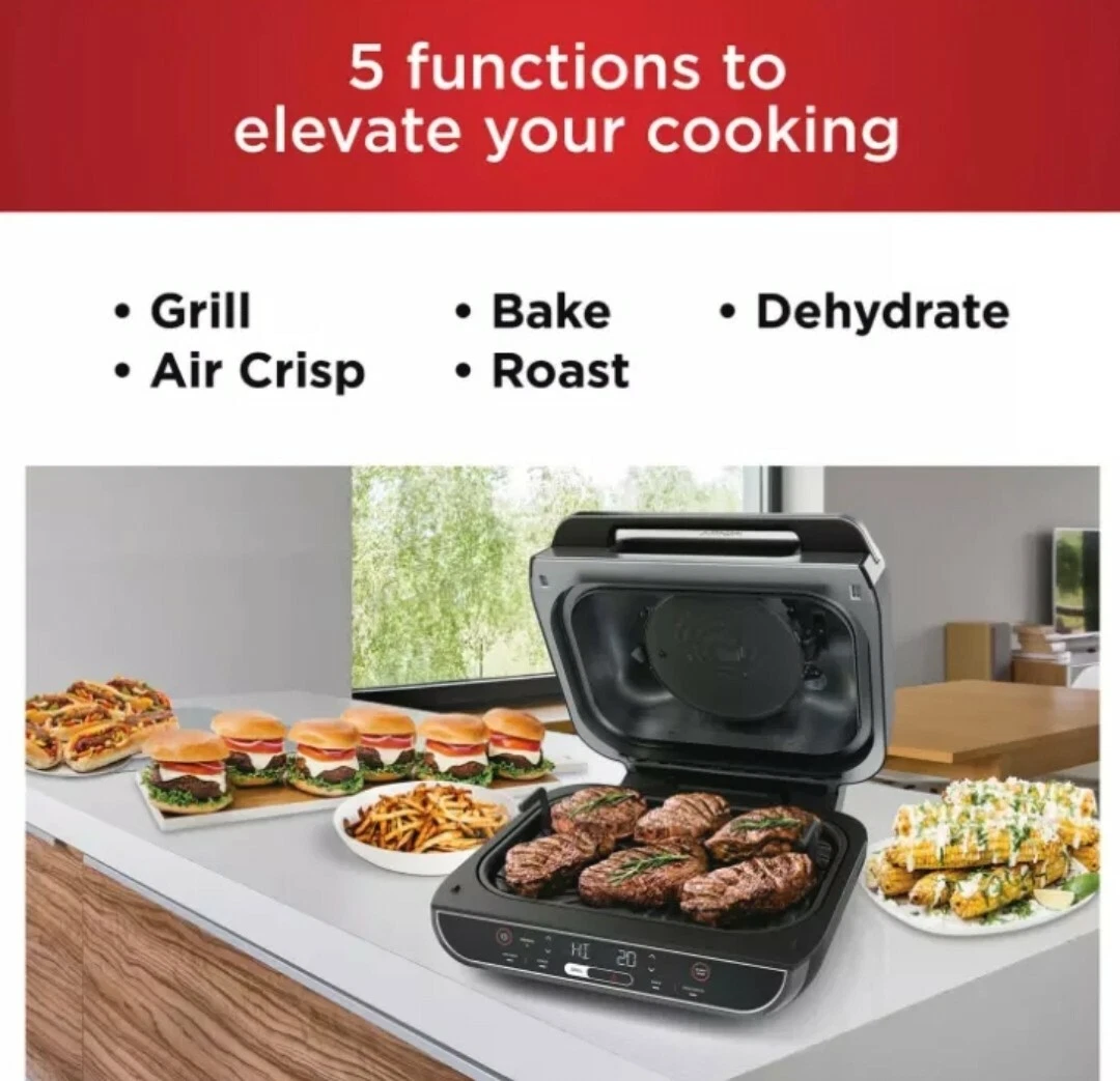 Ninja Foodi 5in1 Indoor Grill with Air Fry, Roast, Bake  