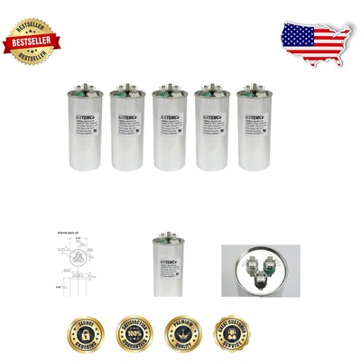 Durable 55+5 uf Dual Run Capacitor 370-440 VAC for Efficient Motor Performance
