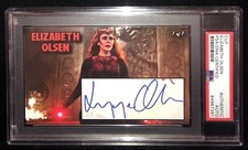 Elizabeth Olsen Signed Autograph Custom Cut PSA/DNA Auto Avengers Wandavision