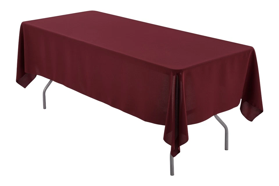 GOWINEX 60" x 126" Rectangular Seamless Tablecloth For Wedding Restaurant Banquet Party