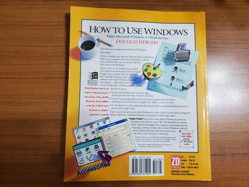 VINTAGE HOW TO USE WINDOWS. MAKE MICROSOFT WINDOWS 3.1 WORK FOR YOU. HERGERTZIFF - Picture 2 of 12