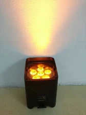 DJ Freedom Par Tri-6 Battery Powered RGBWA UV  LED PAR Wireless DMX stage light