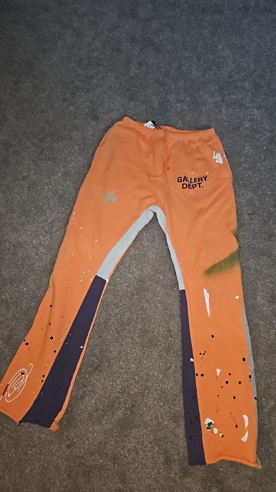 Gallery Dept. Orange Flare Sweatpants - Size Small - 100% Authentic