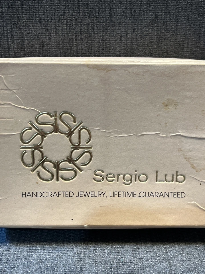 Brazalete Genuino Sergio Lub Tricolor Torcido No Magnético Hecho en EE. UU. Talla S Foto 3 de 4