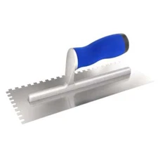 Bon 14-309 Notched Trowel - 1/4 Square - Comfort Grip Handle