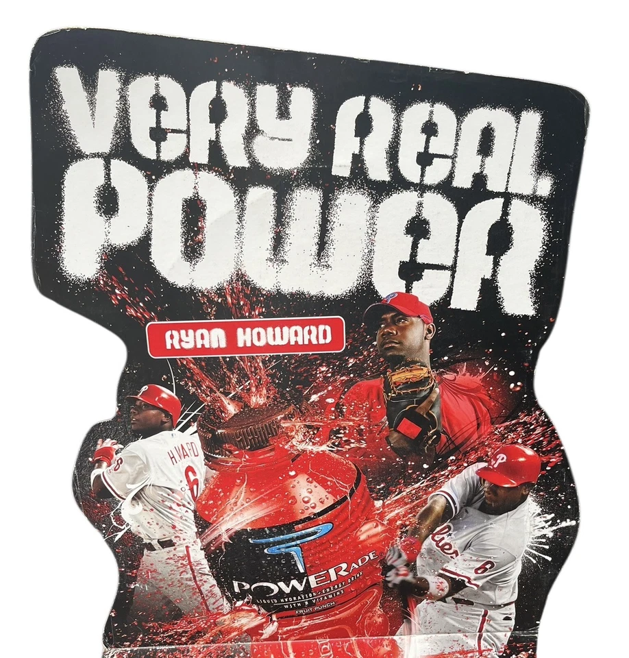 Large 6 Foot Tall Ryan Howard Philadelphia Phillies Advertising Standup Sign - Image 2 of 3