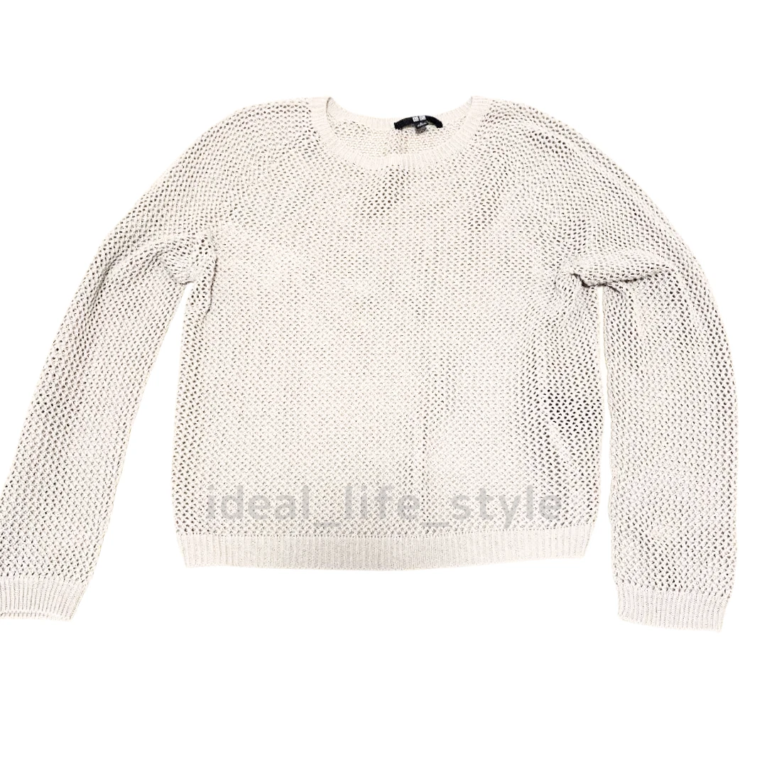 UNIQLO 3D Knit Mesh Long-Sleeve Crew Neck Sweater S-3XL 5Colors