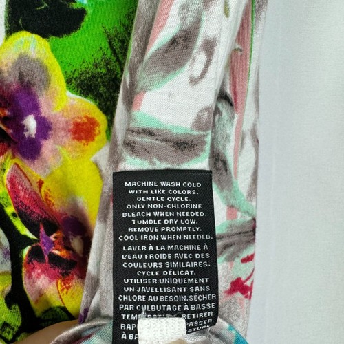 Canotta Prabal Gurung per Target tecnica mista stampa orchidea organza giogo XL - Foto 6 di 9