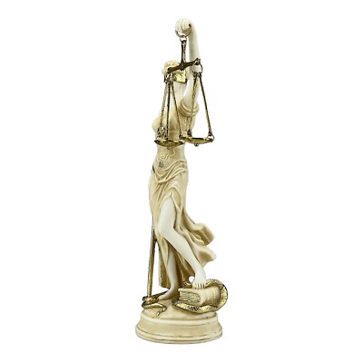 Themis Greek Roman Blind Lady of Justice Law Goddess Statue