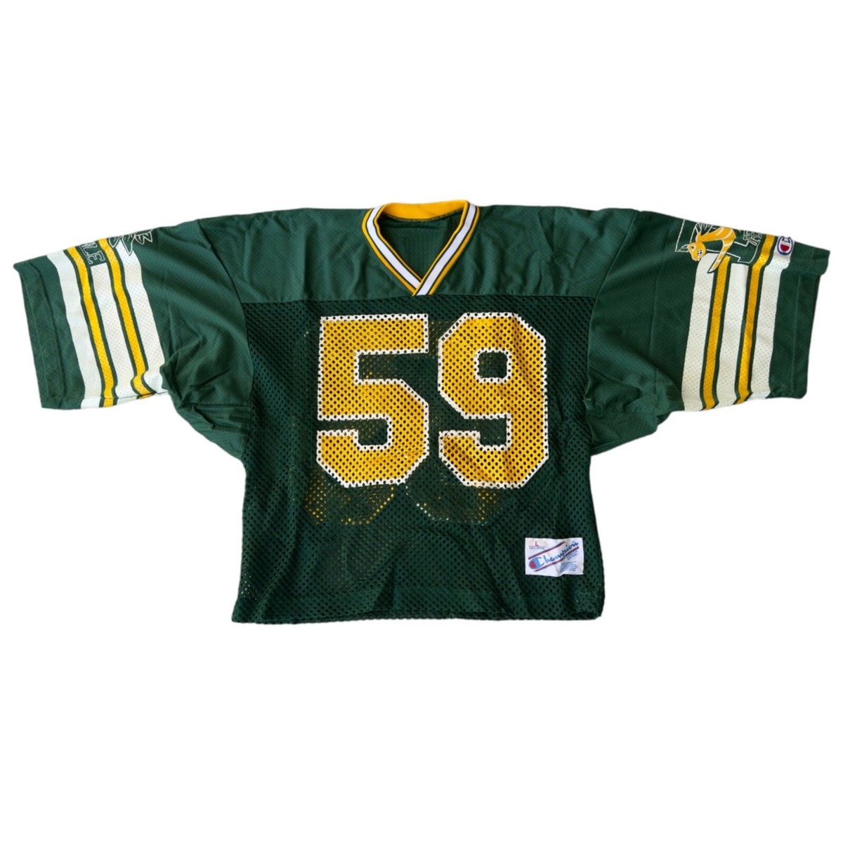 Champion Vintage 80s Green Bay Preble Football #59 Jersey Champion Vintage 80s Green Bay Preble Football #59 Jersey