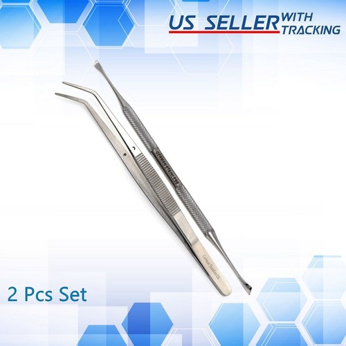 6 Pcs Dental Tools- Plaque Remover For Teeth - Professional Dental Hygiene Cleaning Kit 6 Pcs Stainless Steel Oral Care Set With Tweezer Tartar Scalar Mo P9686558