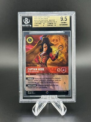 Disney Lorcana Captain Hook 214 Enchanted Into the Inklands GEM