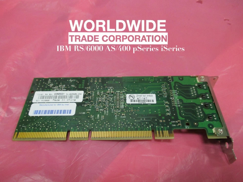 IBM 03N5531 FC# 1990 1Gb 2-Port PCI-X Ethernet-TX Adapter (LP) for 9115-505 P5 - Image 3 of 4