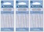 3 Packs – Beadalon pieghevole occhio aghi 6,3 cm fine, medium & heavy – 4pcs /PK – totale 12 aghi (in rigido Pak buste TM