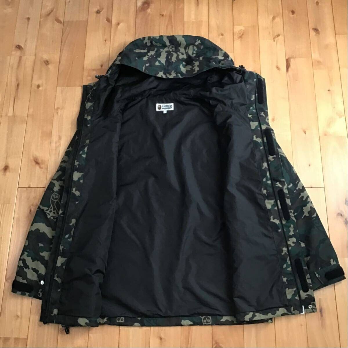 BAPE × OVO woodland camo snowboard jacket A Bathing Ape Size XXL