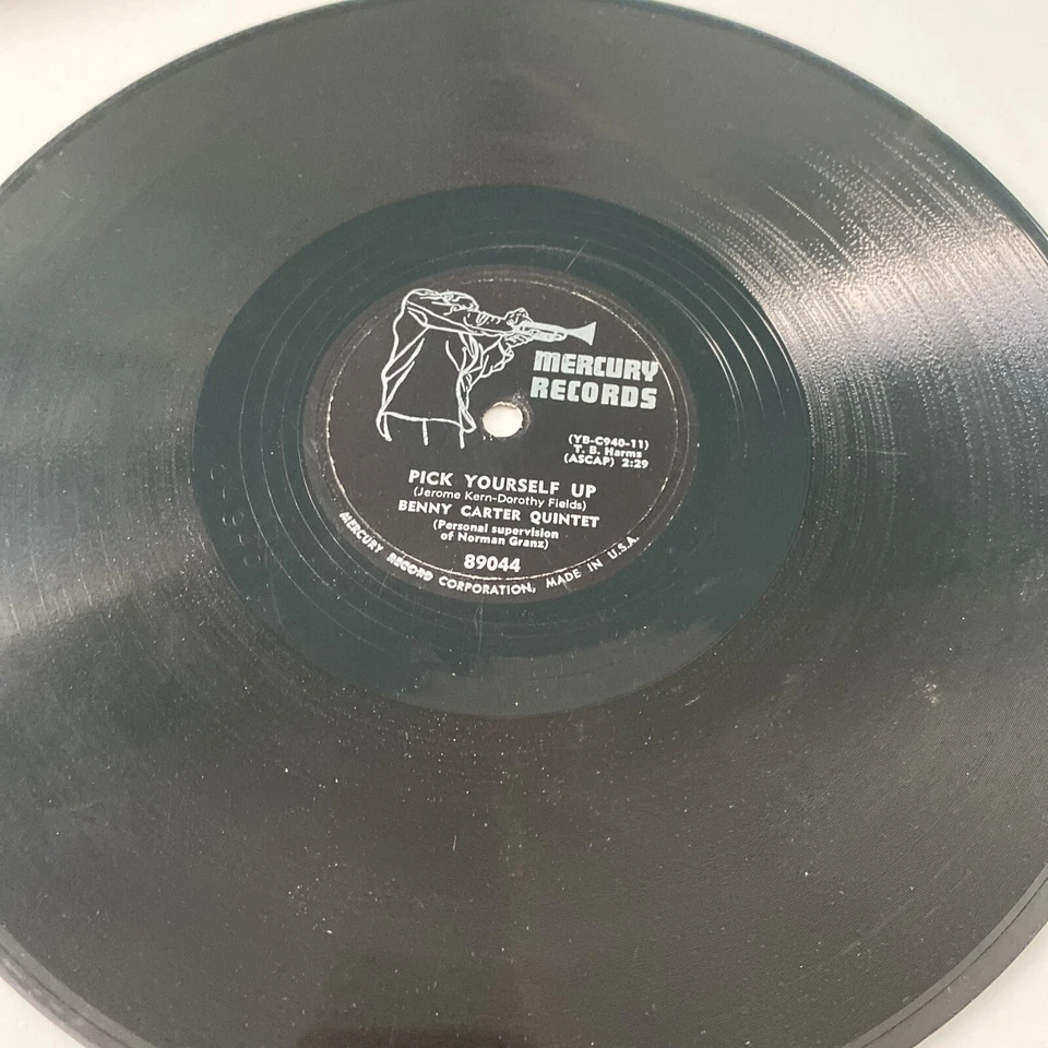 JAZZ Benny Carter Quintet - Oscar Peterson 78 rpm MERCURY 89044 Street Scene V+ Foto 4 de 4