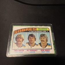 1976-77 Topps - #214 Gilbert Perreault, Rick Martin, Rene Robert