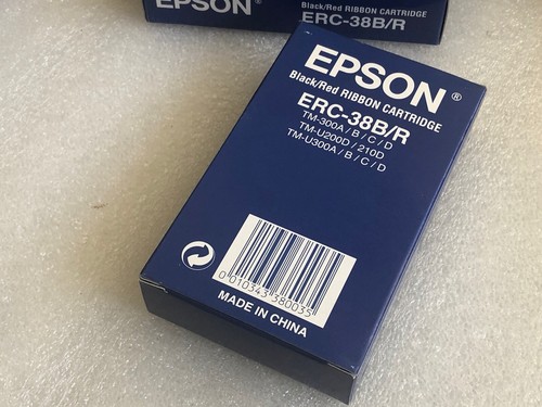 1x Genuine EPSON Black/Red Ribbon Cartridge ERC-38 B/R - Picture 6 of 6