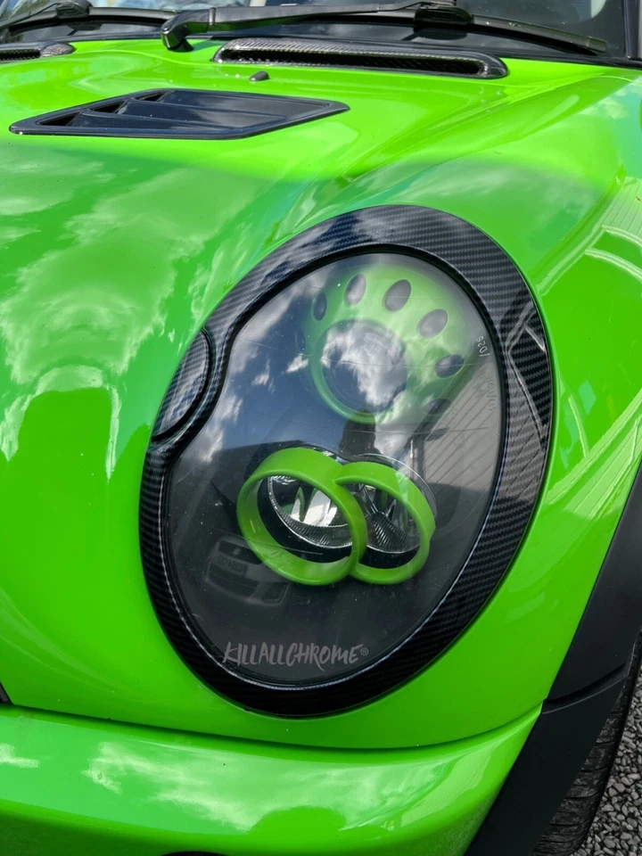 Guarnizioni faro MINI Carbon Look per MINI Cooper S JCW R50 R52 R53 GEN 1 - Immagine 2 di 4