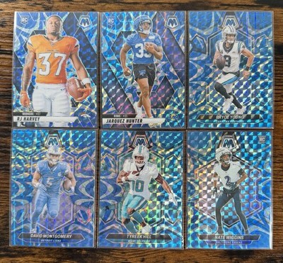 Mosaic Blue Reactive Multi-Year Lot (6) Harvey RC, Tyreek, Wiggins RC