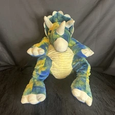 Adventure Planet Triceratops Dinosaur Travel Buddies Plush 20" Backpack Tie-Dye