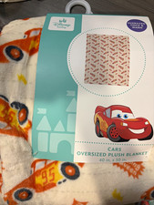 Disney Baby Pixar Cars Lightning McQueen Plush Blanket 40 x 50 Polyester Soft