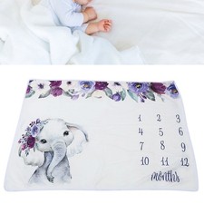 The Baby Monthly Milestone Blanket Newborn Growth Chart Blanket Photo