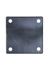 FLAT SQUARE STEEL METAL BASE PLATE 6" x 6" x 1/8" With 3/8" HOLE | QTY 6