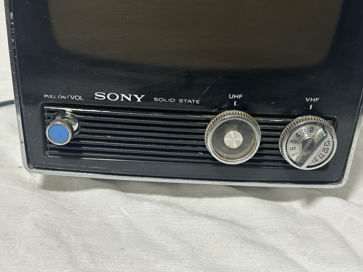 スペースエイジ 70's SONY SOLID STATE Vintage Sony Solid State Portable TV Model TV-950 WORKING | eBay