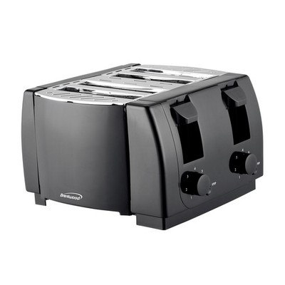 Brentwood TS-285 Toaster Cool Touch,4-Slice,Black 4-Slice, Black 