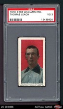 1910 E103 Williams Caramel Tommy Leach Pirates PSA 3 - VG