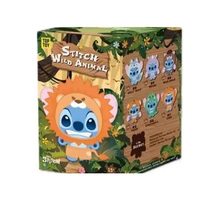 TOPTOY Stitch Wild Animal Series Vinyl Plush Toy Blind Box Figure
