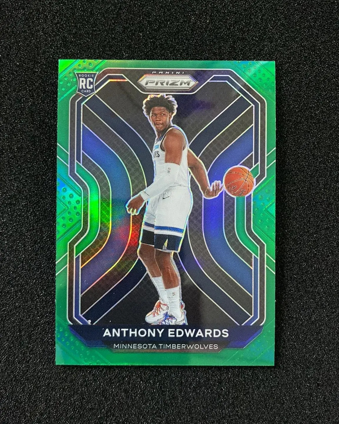 2020-21 Prizm Anthony Edwards RC Green Prizms #258 SV42