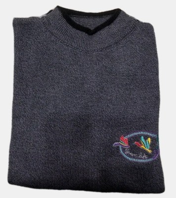 Herren Pullover Langarm Wolle Wolf Halbarm