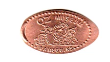 Elongated Penny "Oz Museum-Wamego, KS" Zinc