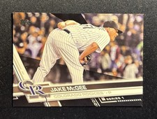 2017 Topps Series 1 Jake McGee Black Parallel /66 Colorado Rockies #180