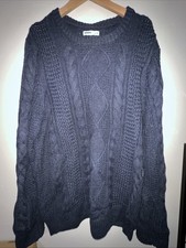 Sonoma Men  s XL Crew Knit Sweater In Dark Blue